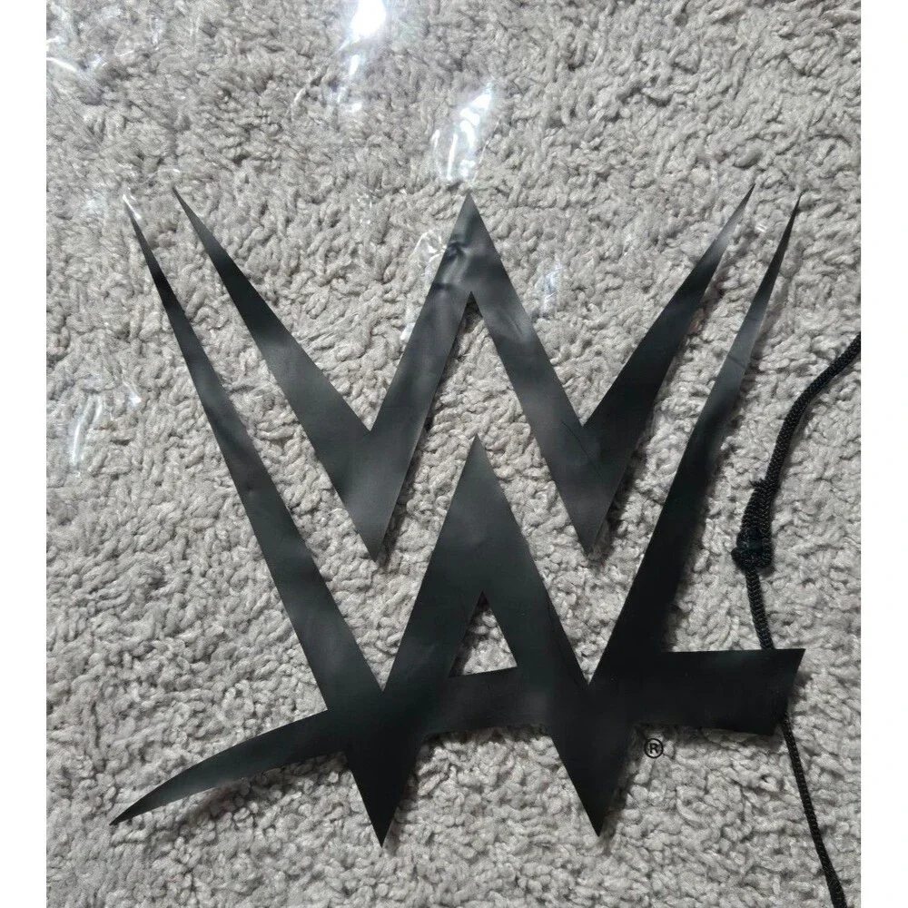 WWE Ringsider VIP Drawstring Clear Bag Logo Black